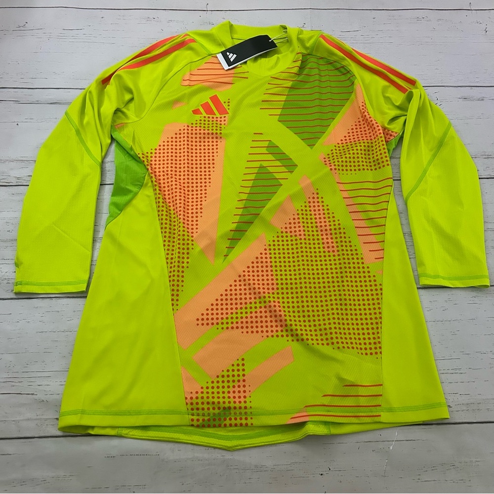 Adidas Tiro 24 GK Goalkeeper LS Soccer Jersey Yellow Men's XL Slim Fit IK4907